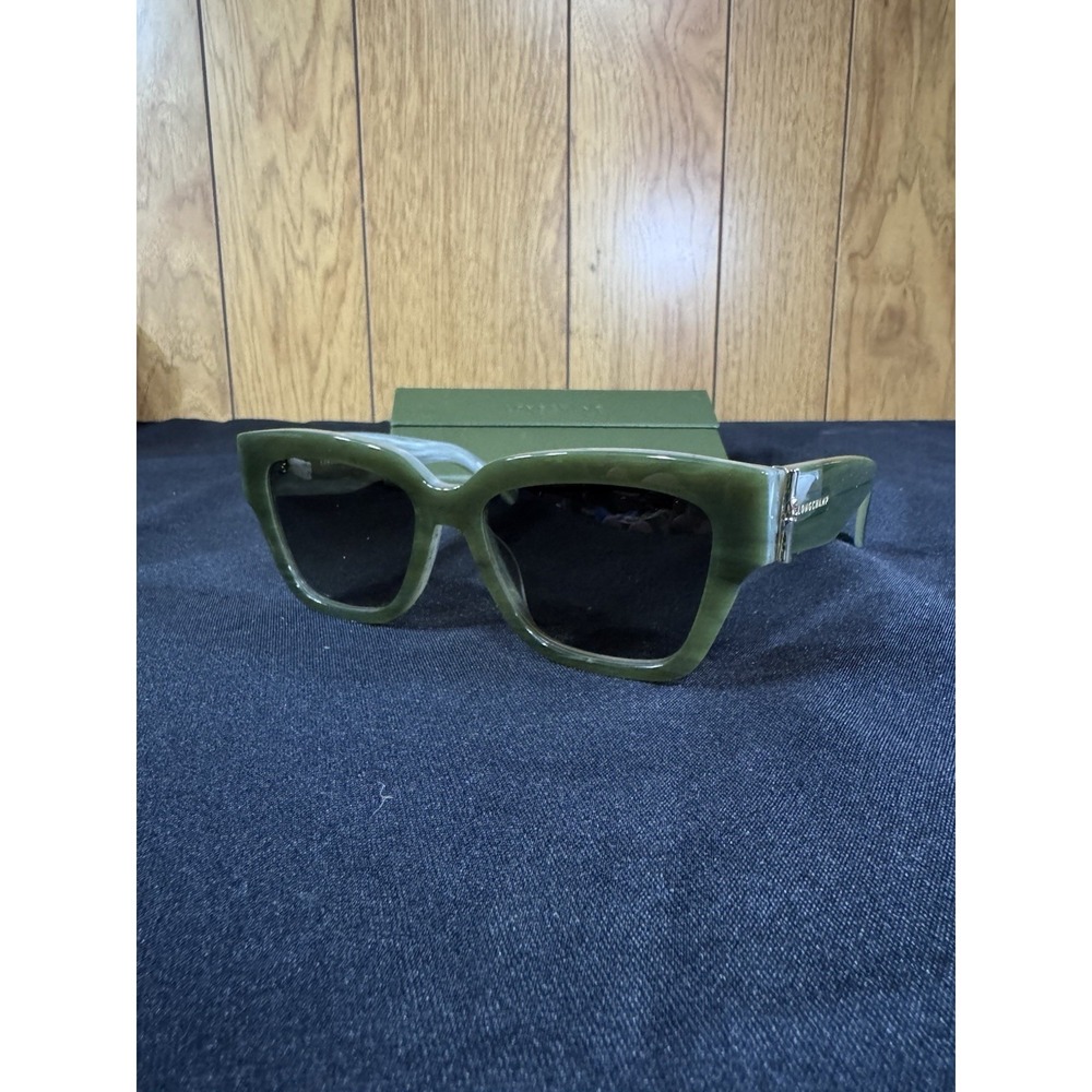 Longchamp Sunglasses Sage Rectangular LO745S 305 53-17-140 New With Case/Cloth